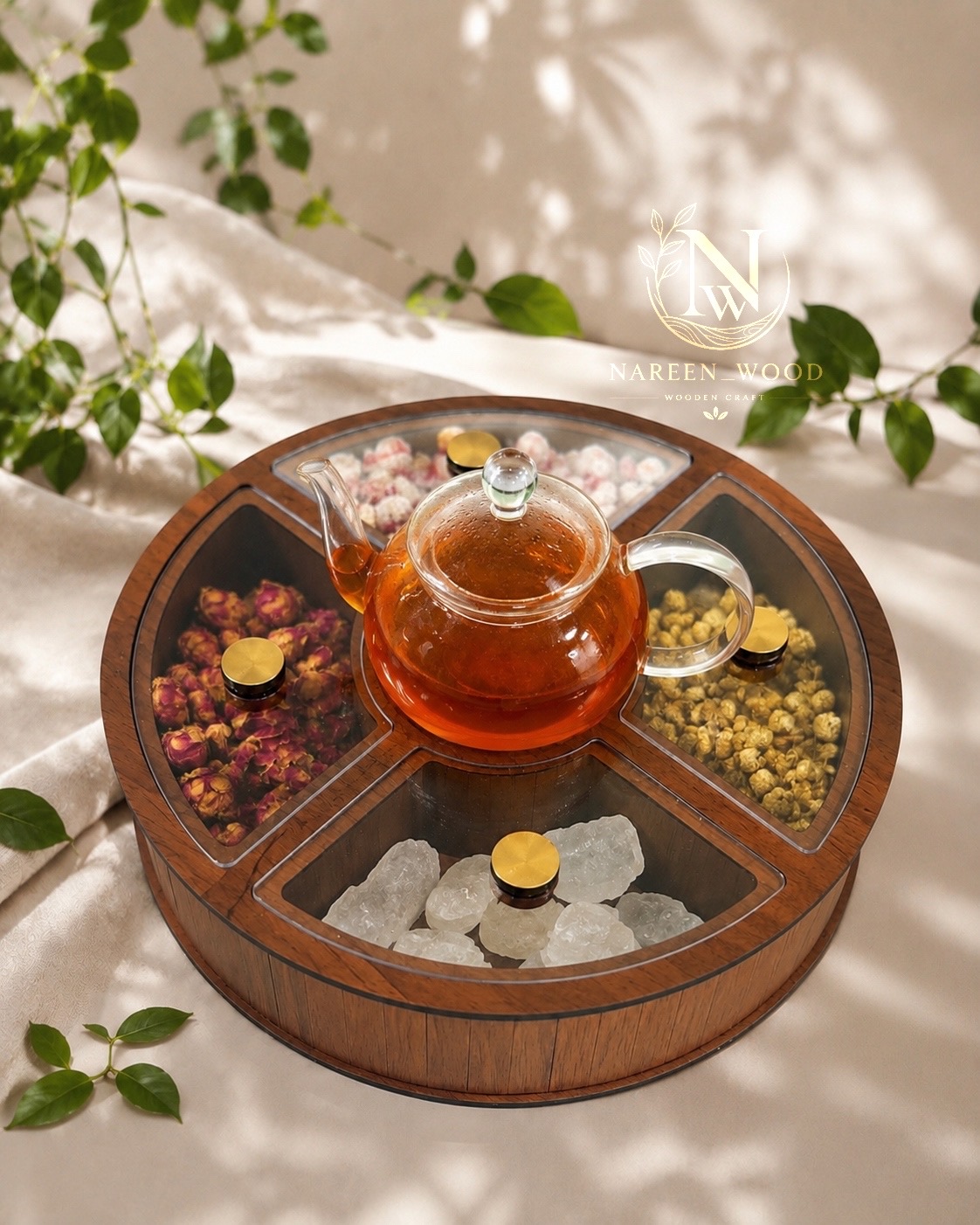 تی باکس گرد‌چوبی‌ وارمر دار